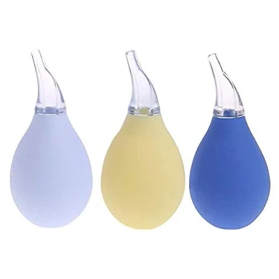 Image of 3pcs Premium Nasal Aspirator for Baby Professional Infant Toddlers Nose Cleaner Food Grade Reusable Booger Sucker Remover Best Congestion Relief