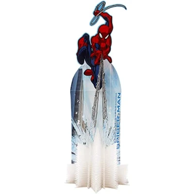 Image of Hallmark Marvel Spiderman Birthday Card 3D Sculpture Honeycomb