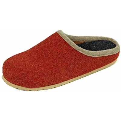 Image of Pantoffelmann Felt clogs rust 39 EU / 6 UK