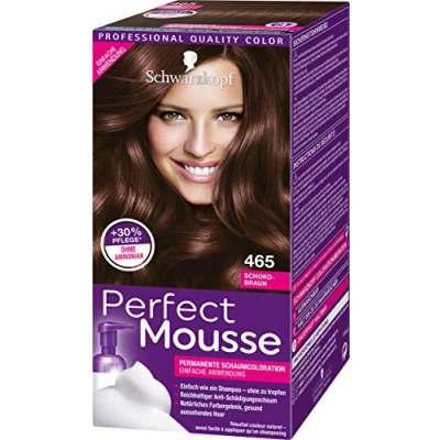 Image of Perfect Mousse Permanent Foam Dye 465 Chocolate Brown Level 3 Pack of x 93 ml