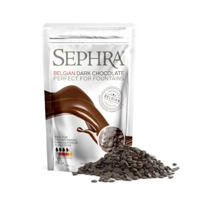 Image of Sephra Belgian Couverture Fountain Ready Chocolate Callets Dark (907g)