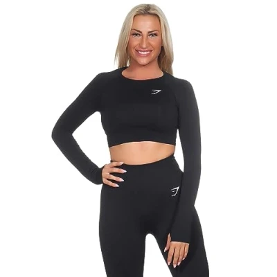 Image of Gymshark Vital Seamless 2.0 Longsleeve Crop Shirt Women XS