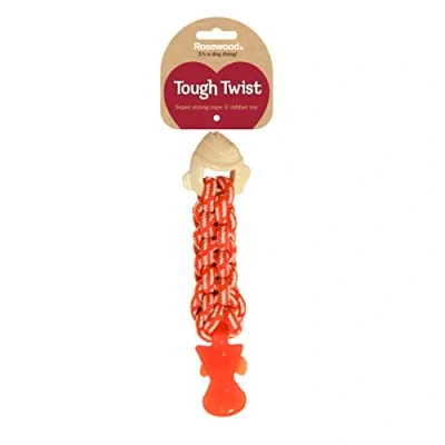 Image of Rosewood Tough Twist Textured Fish Dog Toy