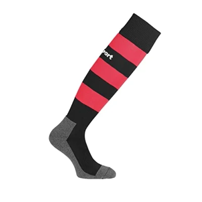 Image of Uhlsport Team Pro Essential STRIPE Socks Men&#039;s Black Red, 37 40