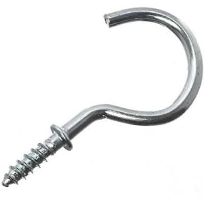 Image of fiXte® Chrome Plated Mug Shouldered Cup Hooks, 25 mm (1 inch) Pack of 20