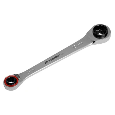 Image of Sealey Premier Ratchet Ring Spanner 4 in 1 Reversible Metric Platinum Series