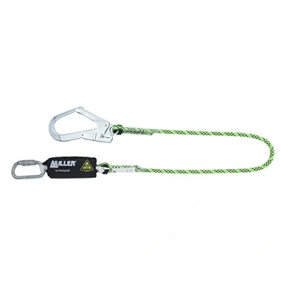 Image of Honeywell 1032373 Miller Shock Absorbing Lanyard Kernmantel 1,5M with 1Qt and 1Go55 Edge Tested