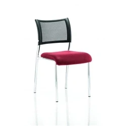 Image of Brunswick No Arm Bespoke Colour Seat Chrome Frame Bergamot Cherry
