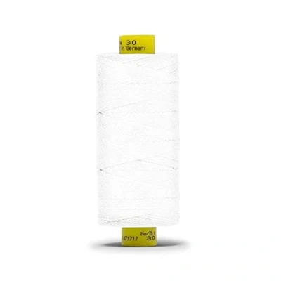 Image of Gutermann Polyester Mara 30 Thick Sewing Thread 3 X 300 Metre White