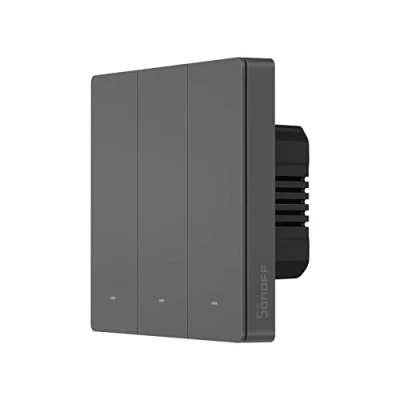 Image of SONOFF Smart Mechanical Switch Light Switch, 2.4GHz WiFi 3 Gang, Neutral Wire Required, Alexa Compatible with and Google Home, M5 86 Type, 3C
