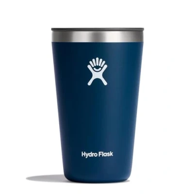 Image of Hydro Flask All Around Tumbler 473 ml (16 oz) with Closable Spill Proof Press In Lid Stainless Steel Double Wall Vacuum Insulated BPA Free Indigo
