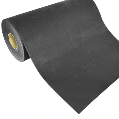 Image of Fashion Track Iron on Fusible Interfacing 90 cm wide Nonwoven Fabric in Medium Weight for Sewing Crafts (Black, 1 Metre)