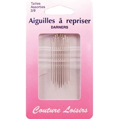 Image of Hemline Hand Sewing Needles Darners size 3/9, pk of 10