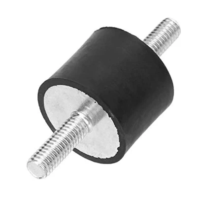 Image of Silentblock m6, 4pcs Rubber Bearings, M6 Shock Absorber Cylindrical Anti Vibration with Double Screw Bolts for Car Boat Bobbins (VV25 x 20 18)