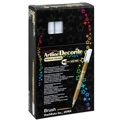 Image of Artline 94014 Decorative Marker Brush Tip, Silver