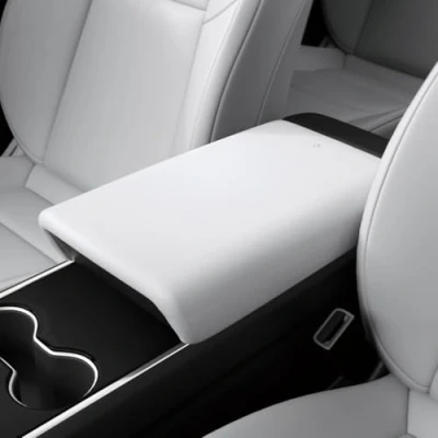 Image of Spigen Tesla Model 3 2021 2023 and Y Center Console Armrest Cover, Designed for Accessories White
