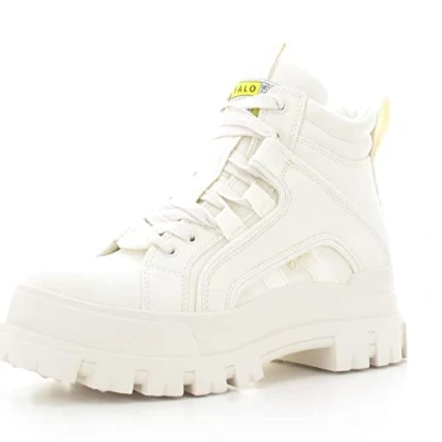 Image of Buffalo Aspha Nc Mid women&#039;s Shoes (Trainers) in White