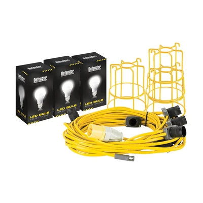 Image of Defender 22m LED ES Festoon Kit 100W 110V