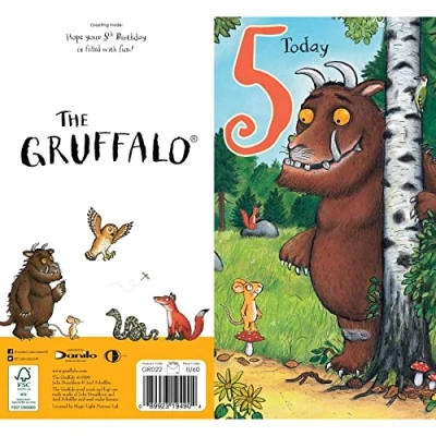 Image of The Gruffalo GR022 &quot;5th&quot; Birthday Card