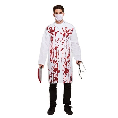 Image of Blue Banana Bloody Doctor Fancy Dress Costume (White)