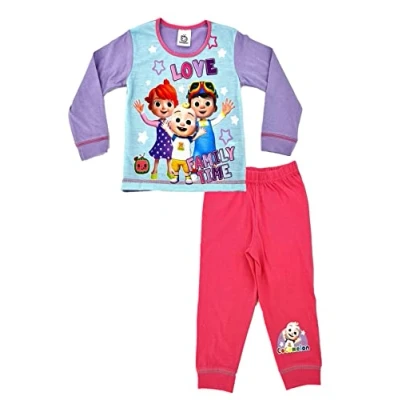 Image of Cocomelon Girl&#039;s Pyjama Set Family Time 12 18 Months Multi