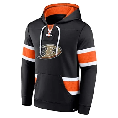 Image of Fanatics NHL Anaheim Ducks Hoody Iconic Exclusive Pullover Hoodie Hoodie, black, XL