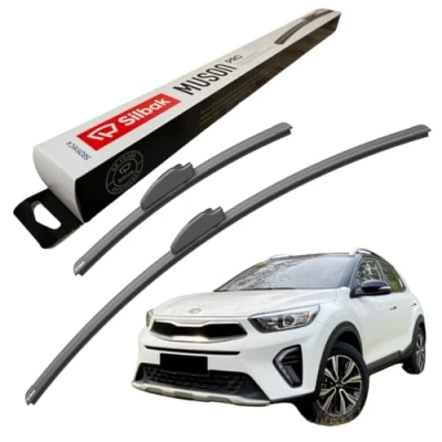 Image of Silbak Windscreen Wipers, for KIA STONIC (2017 ONWARDS) Wiper Blades, 650mm/400mm