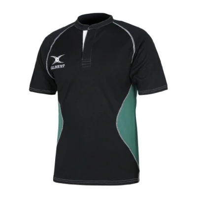 Image of Gilbert MEN&#039;S XACT V2 SHIRT BLACK/GREEN (M)