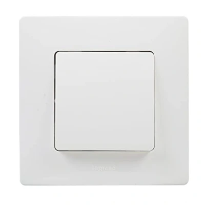 Image of Legrand 396450 NL BL Monobloc Switch, White, Single
