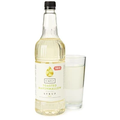 Image of Simply Sugar Free Toasted Marshmallow Syrup, Low Calorie, Vegan &amp; Nut Flavoured Syrup for Coffee, Cocktails Baking (1 Litre)