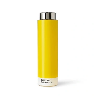 Image of Copenhagen Design Pantone Drinking, Tritan (Plastic) Water Bottle, 500 ml, Yellow 012 C, one Size