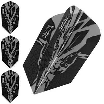 Image of Harrows Rapide X Dart Flights 100 Micron Slim 5 Sets (15) (Smokey)