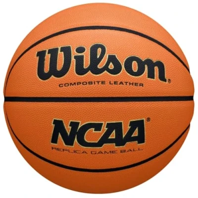 Image of Wilson Basketball NCAA EVO NXT REPLICA, Blended Leather, Indoor and Outdoor Basketball, Orange, #7