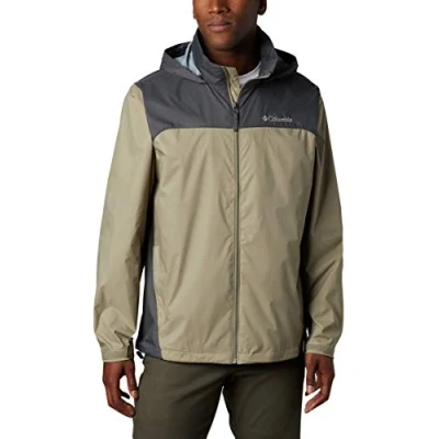 Image of Columbia Men&#039;s Glennaker Lake Rain Jacket, Tusk/Grill, XL
