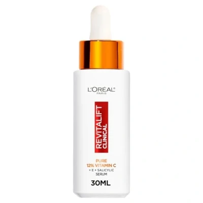 Image of L&#039;Oréal Paris Revitalift Clinical 12% Pure Vitamin C Brightening Serum for Face, Powerful Antioxidant Protection, Brighter &amp; Smoother Skin, includes Hyaluronic Acid, Salicylic