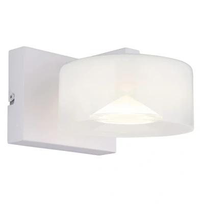 Image of Globo LED wall light Belinda, white, width 15 cm, glass