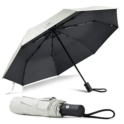 Image of Vicloon Automatic Umbrella Windproof, Compact Travel Folding Umbrellas, UV Blocked Umbrella, Portable Umbrellas Foldable Lightweight Design and High Wind Resistance
