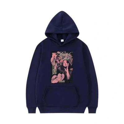 Image of Winter Mitski Hoodie Long Sleeve Top Streetwear Men Women Sweatshirt Hip Hop Pullover (Color : 5, Size L)