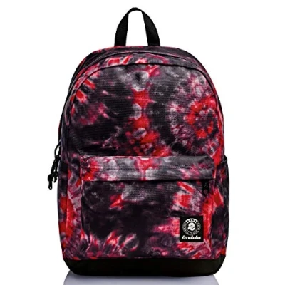 Image of Invicta Backpack, CARLSON ANIMALIER PATCH Eco friendly Knapsack, Book Bag, For Teen, Girls&amp;Boys, Large Capacity, School, Sport, Free Time, with Side Pockets &amp; Laptop Sleeve, striped