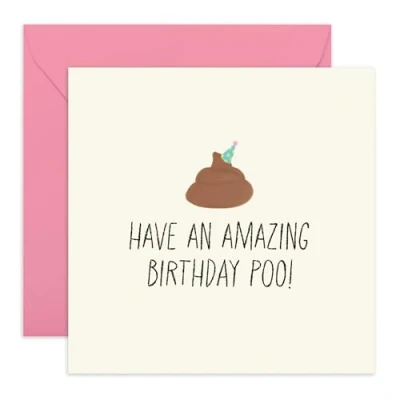 Image of Central 23 Hilarious Birthday Cards For Men Women Him Her Have An Amazing Poo Puns Jokes Humour Happy Card Friends Sister Brother Mum Dad Comes With Cute Stickers
