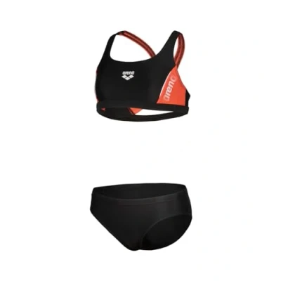 Image of Arena Girls G Thrice Jr R Two Pieces, Black Calypso Coral White, 62 EU