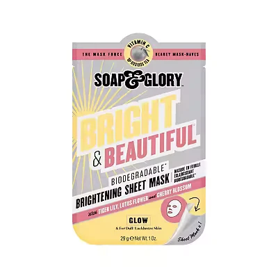 Image of Soap &amp; Glory Bright + Beautiful Radiance Boosting Mask Vitamin C 29.0g