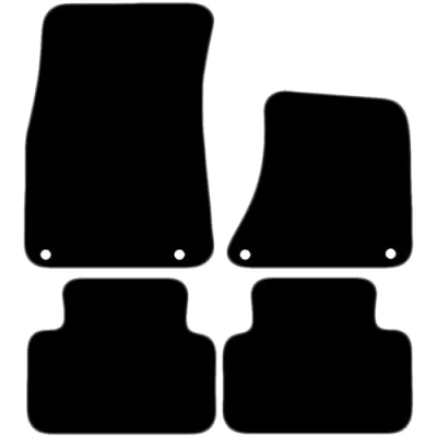 Image of Carsio Carpet Car Mats For Porsche Macan 2016+ Onwards Tailored Fit Floor Mat Set Complete Accessory Black Custom Fitted All Weather, Anti Slip Backing &amp; Grey Trim