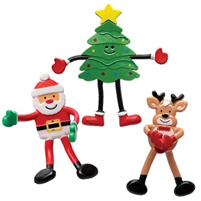 Image of Baker Ross Christmas Bendies Pack of 5, Party Bag Fillers for Kids (AX329)