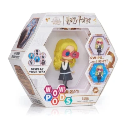 Image of WOW! PODS Harry Potter Wizarding World Light Up Bobble Head Official Collectable Toy Luna Lovegood with Mystery Reveal Collect Connect and Display Number 214 in Collection