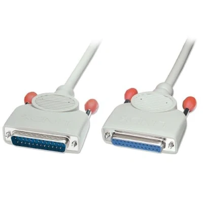 Image of LINDY Straight Through RS 232 Serial &amp; PC to Fax/Modem Cable All Pins Connected 2m (25DM/25DF)