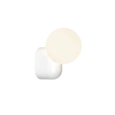 Image of Astro Lyra Wall Single Dimmable Bathroom Light IP44 Rated (Gloss Glaze White), G9 Lamp, Designed in Britain 1472001 3 Years Guarantee