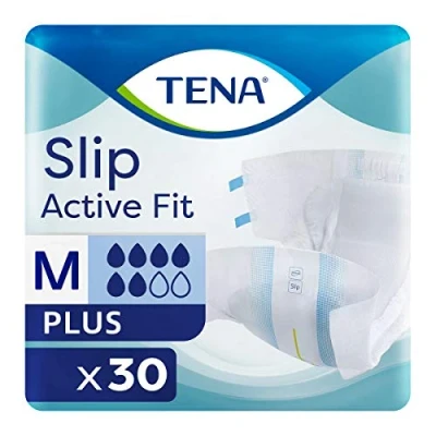 Image of TENA Slip Active Fit Plus Medium (2165ml) 30 Pack Incontinence Protection