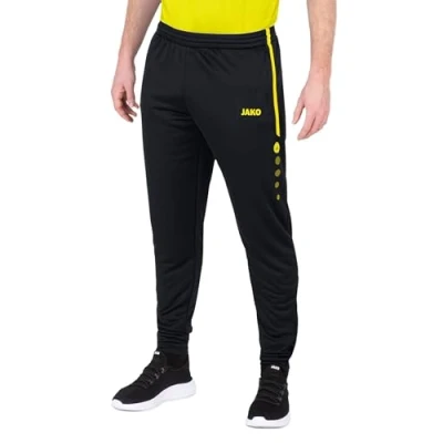 Image of JAKO Active Tracksuit bottoms, Men&#039;s, Size: Medium, Schwarz/neongelb