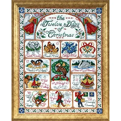 Image of Design Works 12 Days of Christmas, Multi Color,White